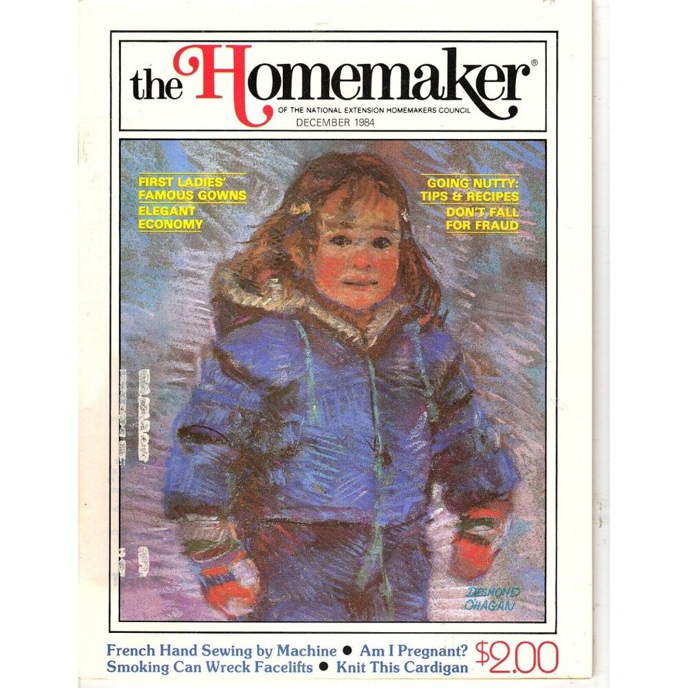 The Homemaker Magazine December Vintage 1984 French Hand Sewing by Machine